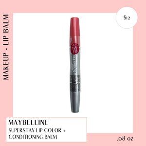 Maybelline Superstay Lip Color + Conditioning Balm